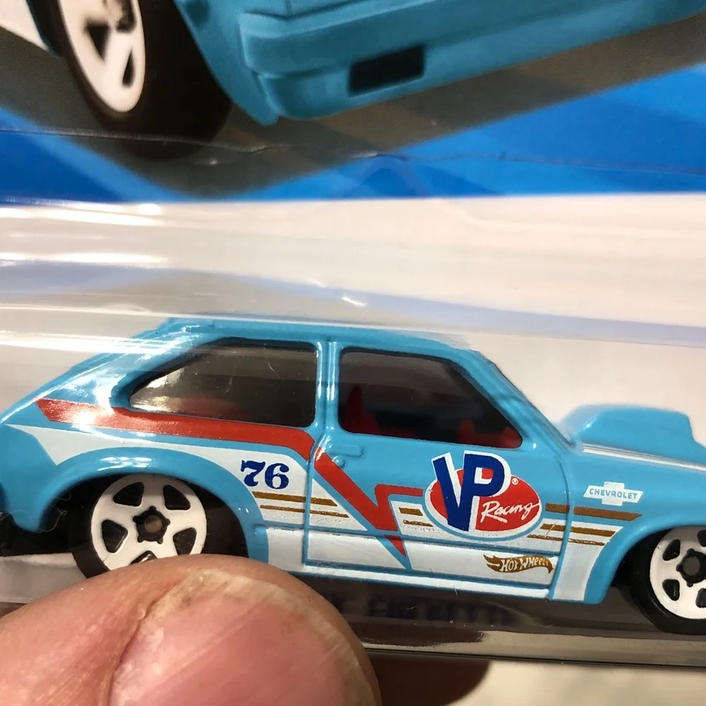 Mattel Hot Wheels Blue Drag Racer 76’ Chevette